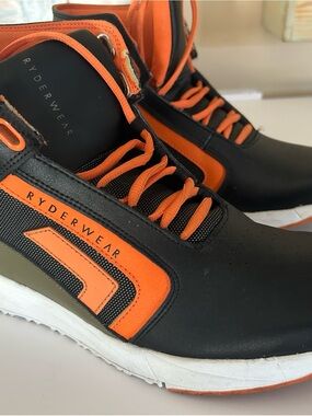 Ryderwear Black and Orange Men's Training Sneakers